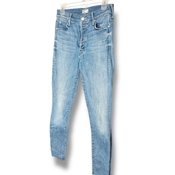 Mother Denim the Stunner Ankle Fray Skinny Jeans Graffiti Girl Women’s Size 27 - Picture 3 of 11